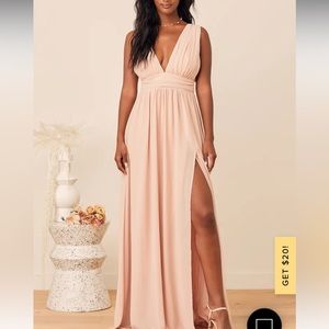 Heavenly Hues Blush Maxi Dress
